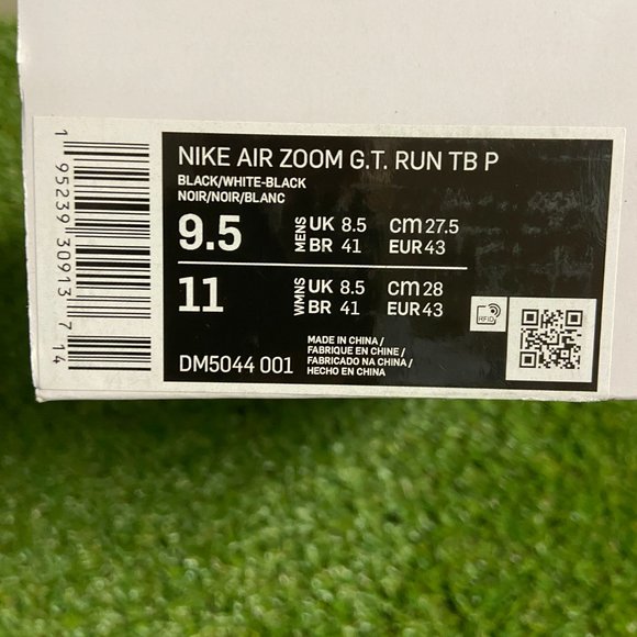 Nike Air Zoom G.T. Run TB P Promo Basketball Black White DM5044-001 Mens 9.5 NEW main image 7